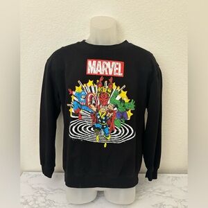 Marvel Sweatshirt Boys XL Double Sided Long Sleeve Vintage Superhero Graphics​